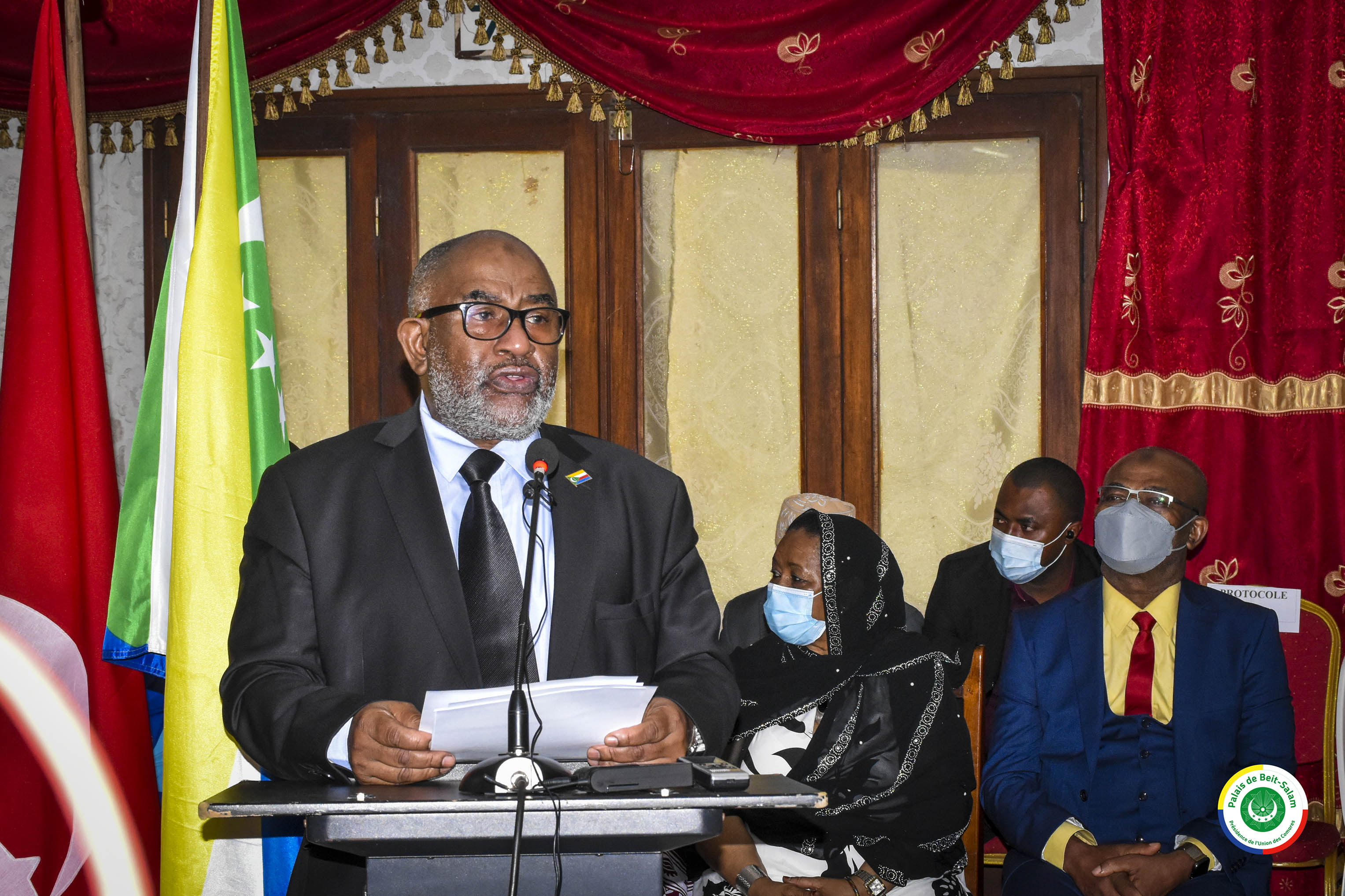 Discours de S.E.M AZALI Assoumani, Président de l’Union des Comores à l’occasion du lancement du Projet  «Dialogue Science-Décideurs pour une gestion intégrée des environnements littoraux et marins de l’Océan Indien occidental».